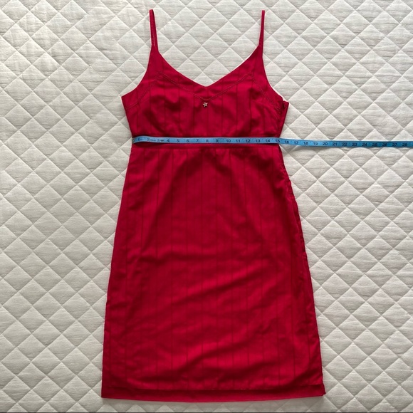 💋 Tommy Hilfiger, Vintage Kiss Me Crimson Midi Dress - Picture 10 of 11